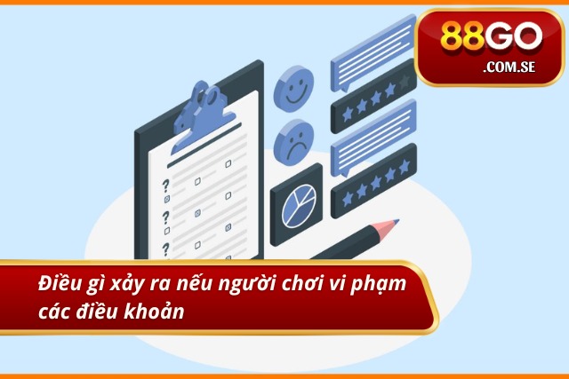 Những rủi ro người chơi gặp phải khi vi phạm điều khoản