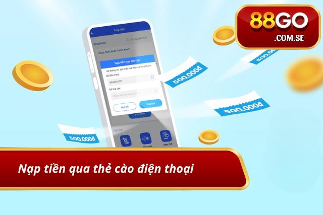 Nạp tiền vào nhà cái qua thẻ cào